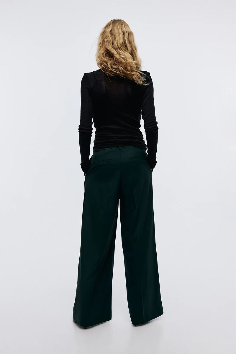 Wide-Leg Dress Pants