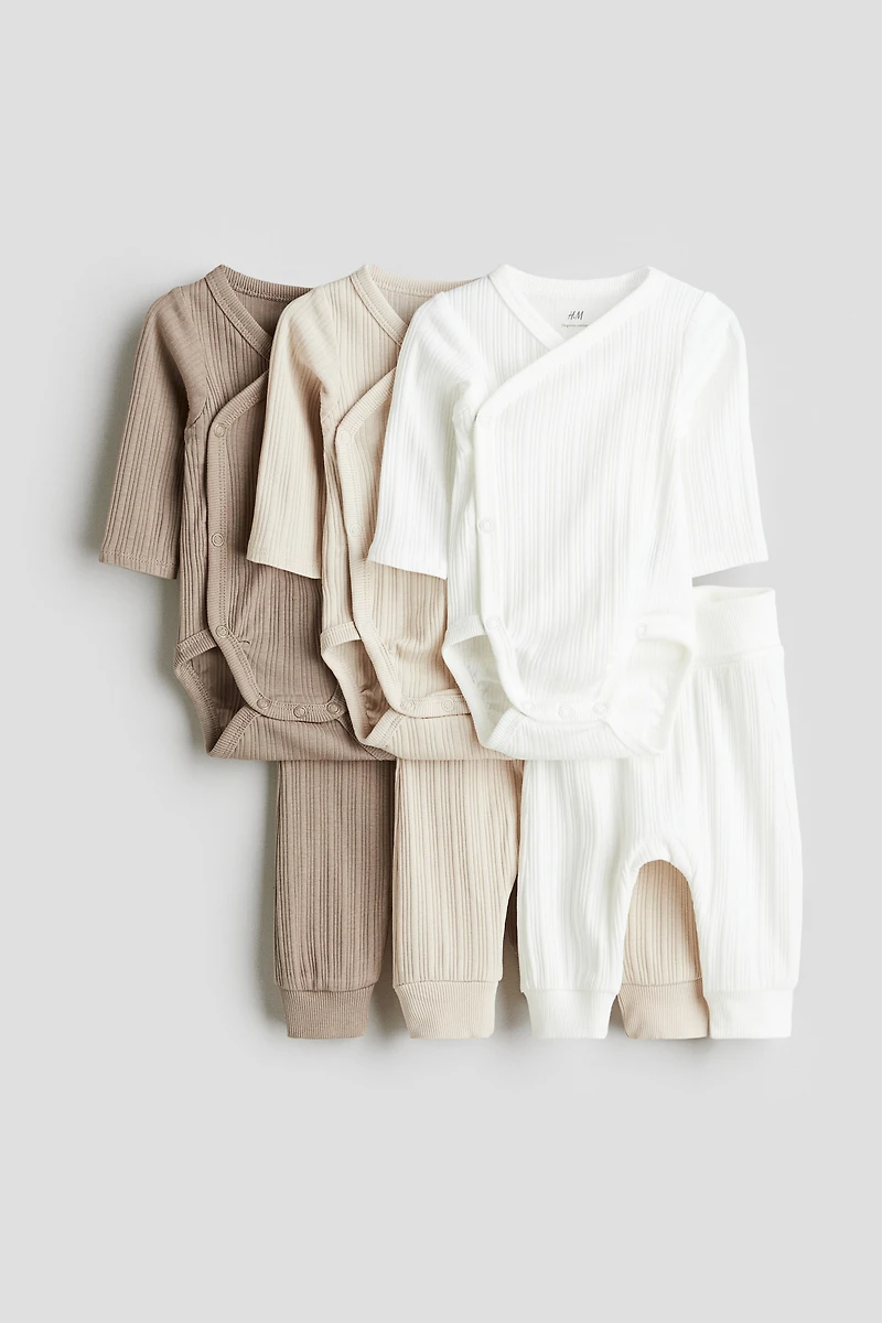 6-Piece Bodysuit and Pants Set
