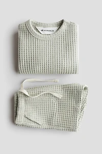 2-Piece Waffled Cotton Set