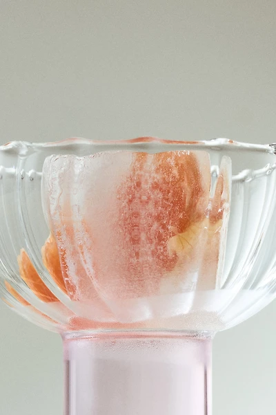 Lot de 2 coupes rainurées en verre