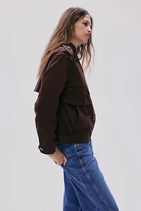 Twill Jacket with Collar