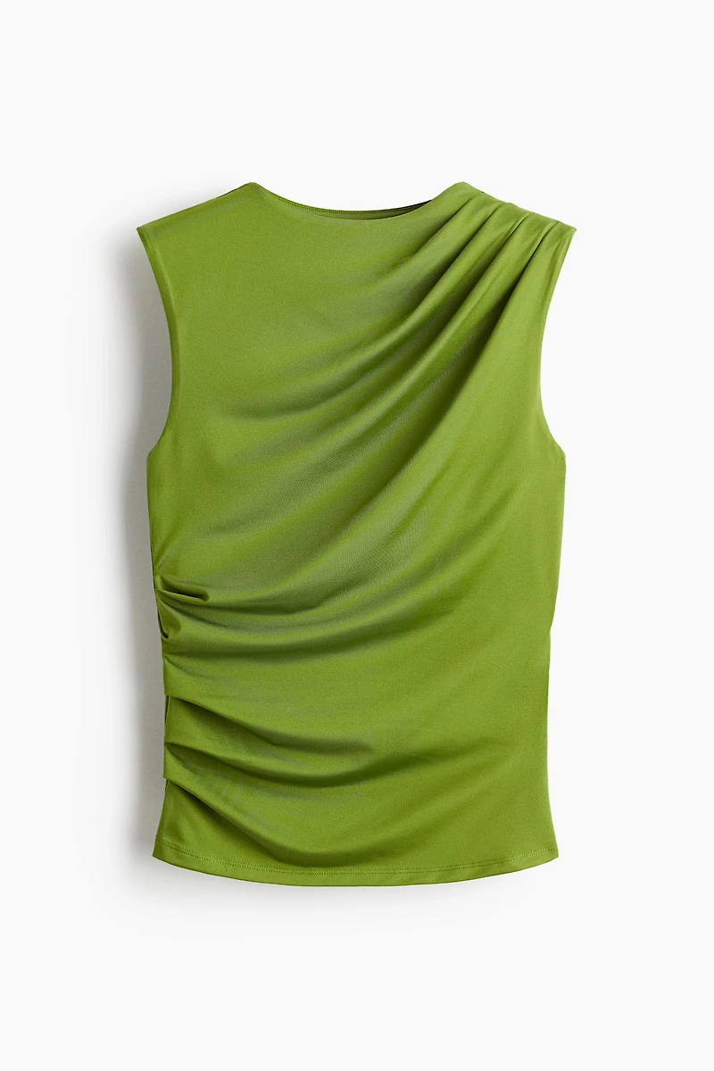 Draped Sleeveless Top