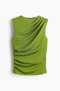 Draped Sleeveless Top