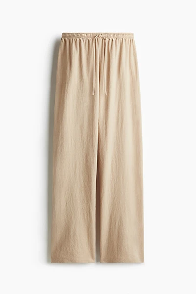 Pantalon large avec taille élastique