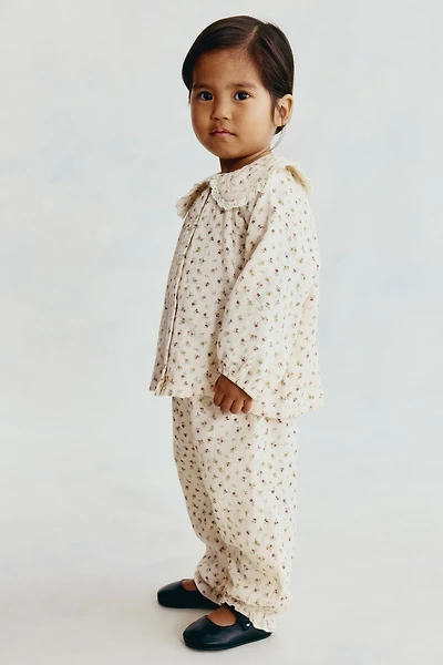 Ensemble 2 pièces en coton à motif