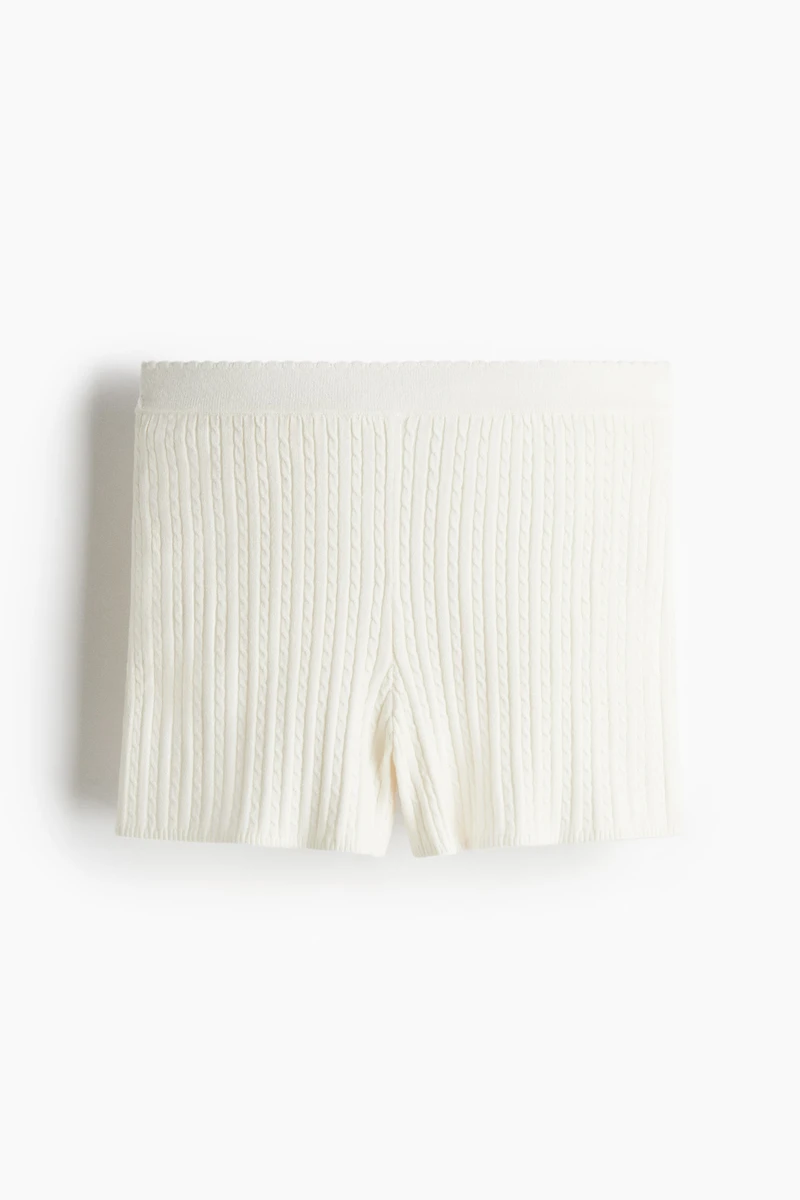 Cable-Knit Shorts