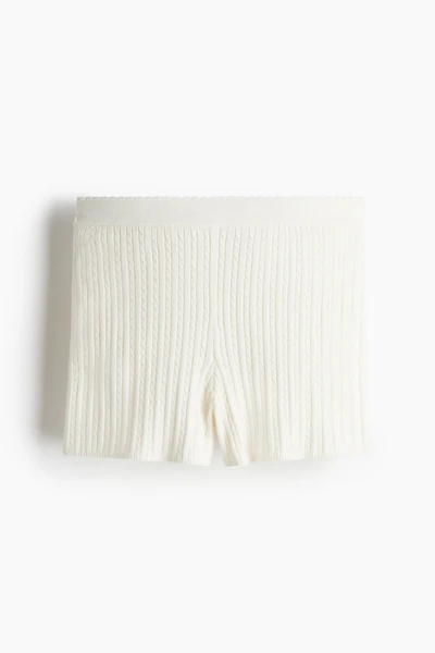 Cable-Knit Shorts