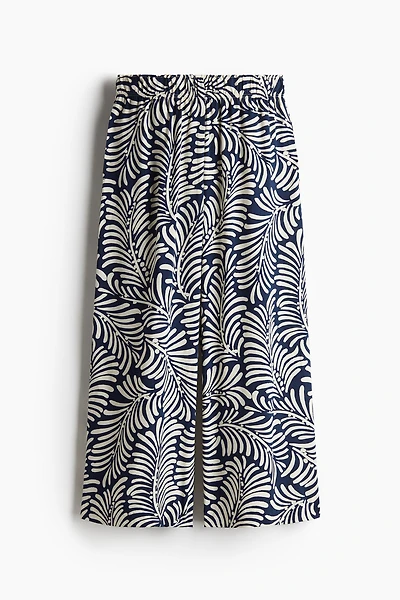 Cropped Pull-On Pants