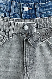 2-Pack Baggy Denim Shorts