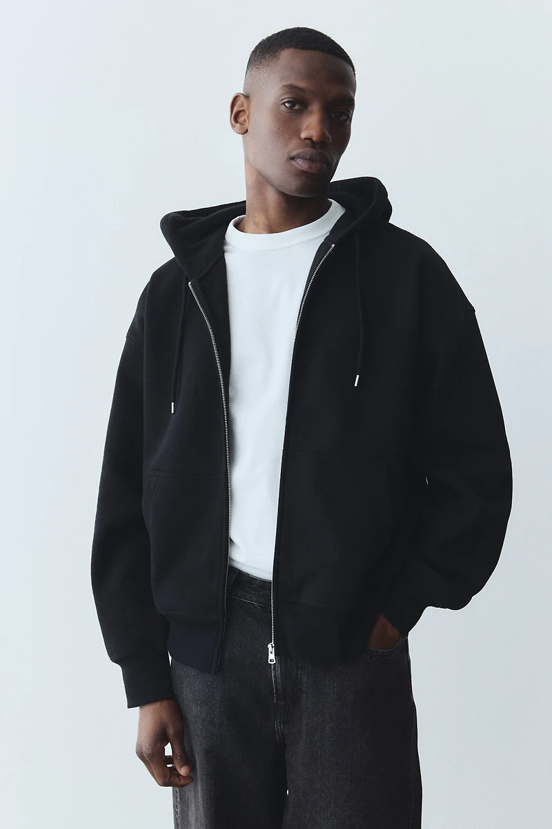 Oversized-Fit Hooded Jacket
