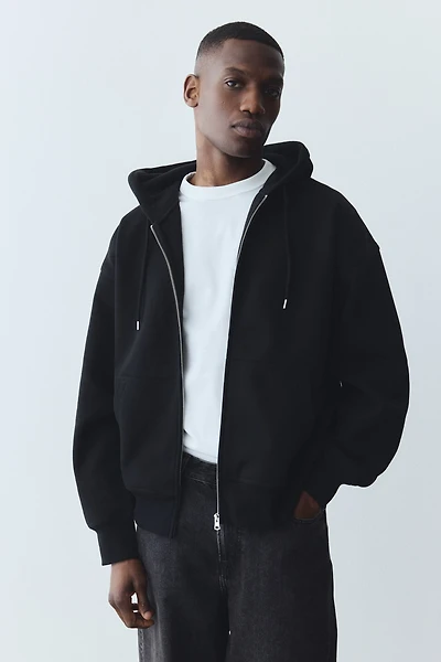 Oversized-Fit Hooded Jacket