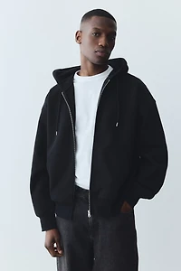 Oversized-Fit Hooded Jacket
