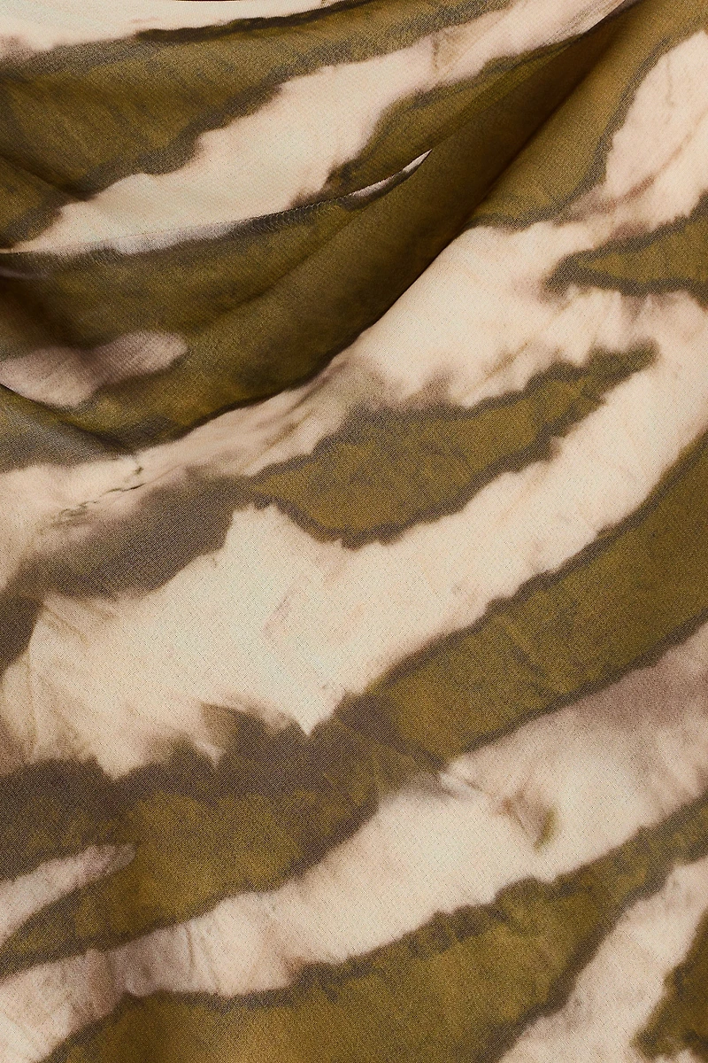 Drawstring-Detail Halterneck Dress