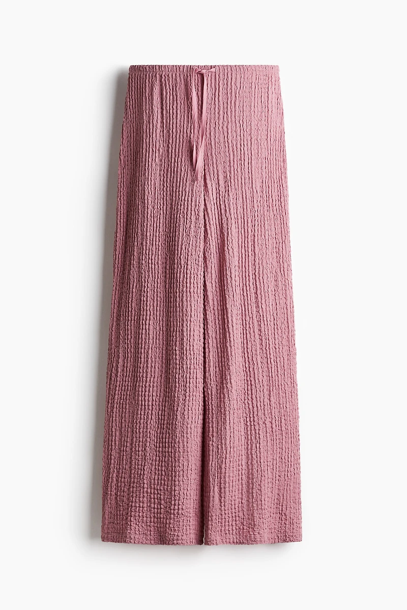 Crinkled Drawstring Pants