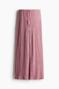 Crinkled Drawstring Pants