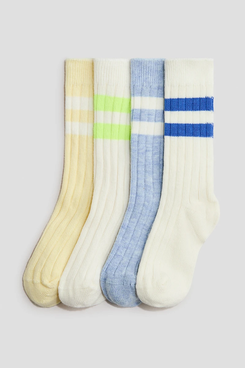 4-Pack Ribbed Socks