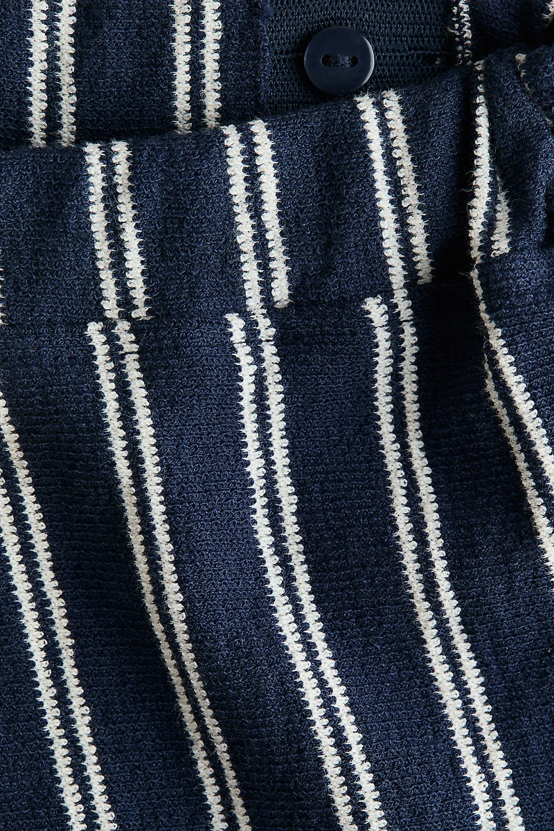 Textured Jersey Pants