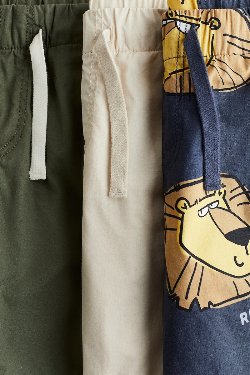 3-pack Cotton Shorts