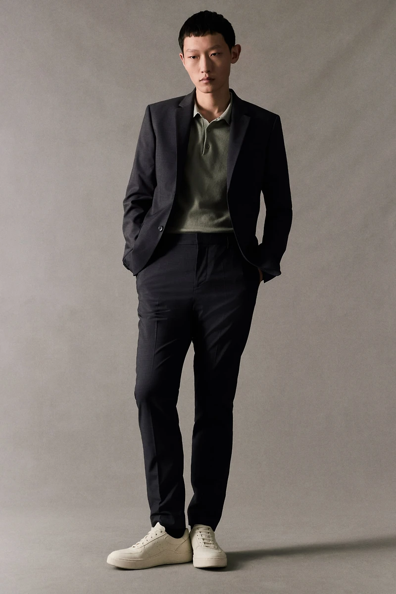 Skinny Fit Single-Breasted Jacket