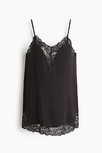MAMA Lace-Trimmed Camisole Top