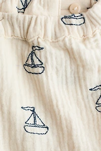 Ensemble 2 pièces en coton avec chemise et short