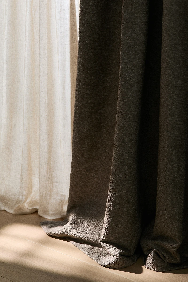 Lot de 2 rideaux occultants en bouclette