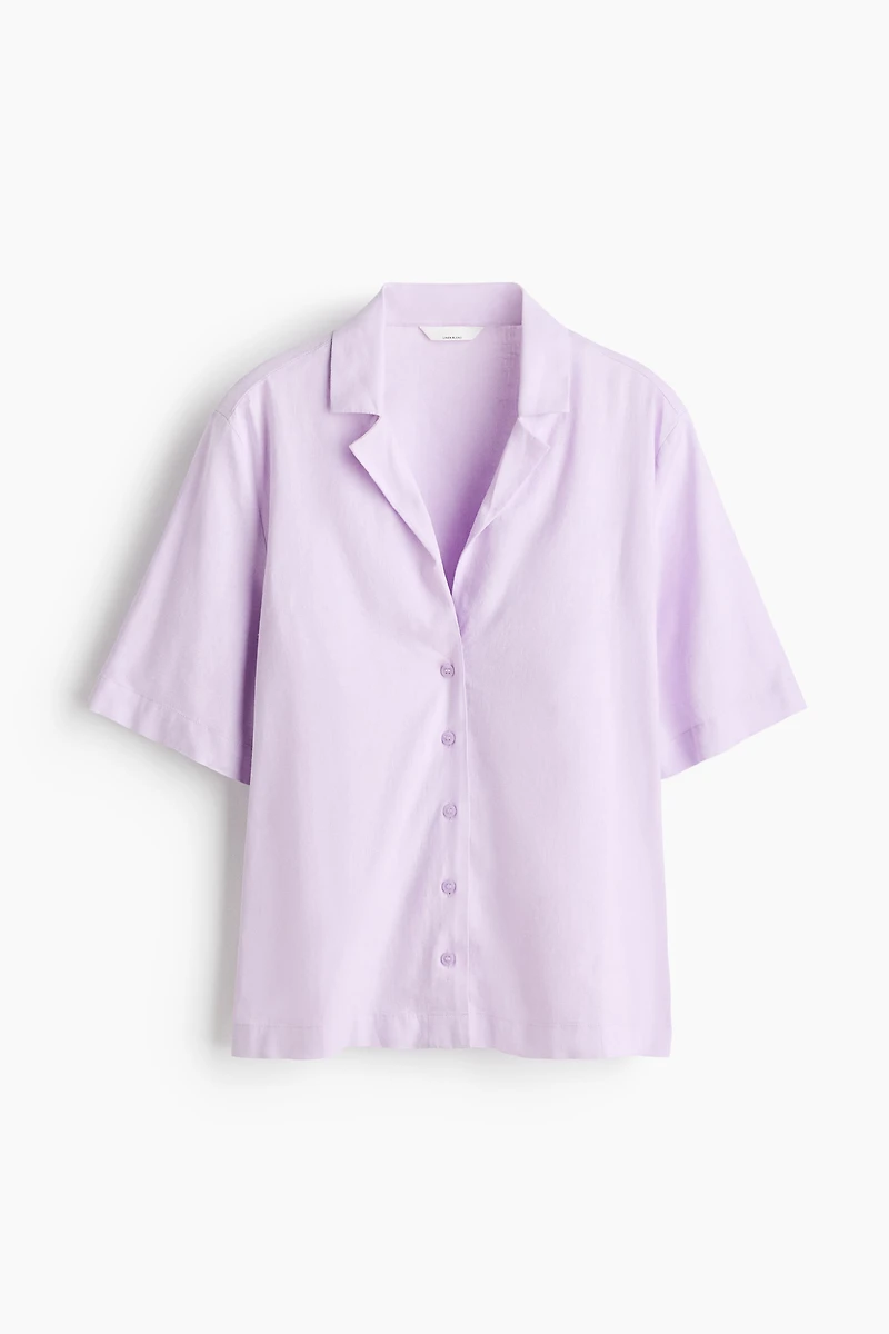 Linen-Blend Resort Shirt