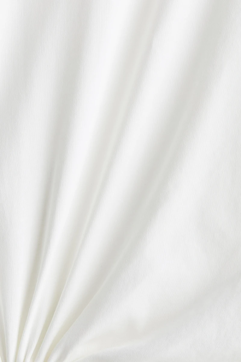 Draped Slit-Front Dress