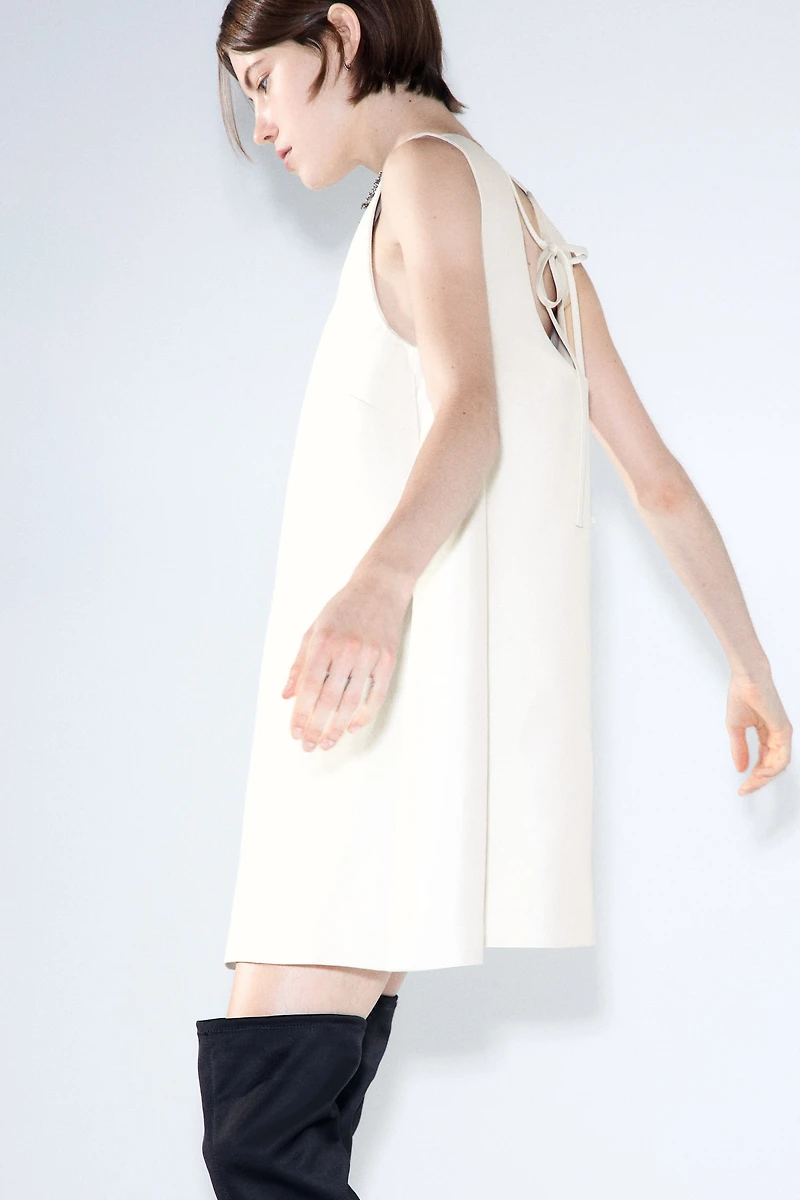 Embellished A-Line Dress