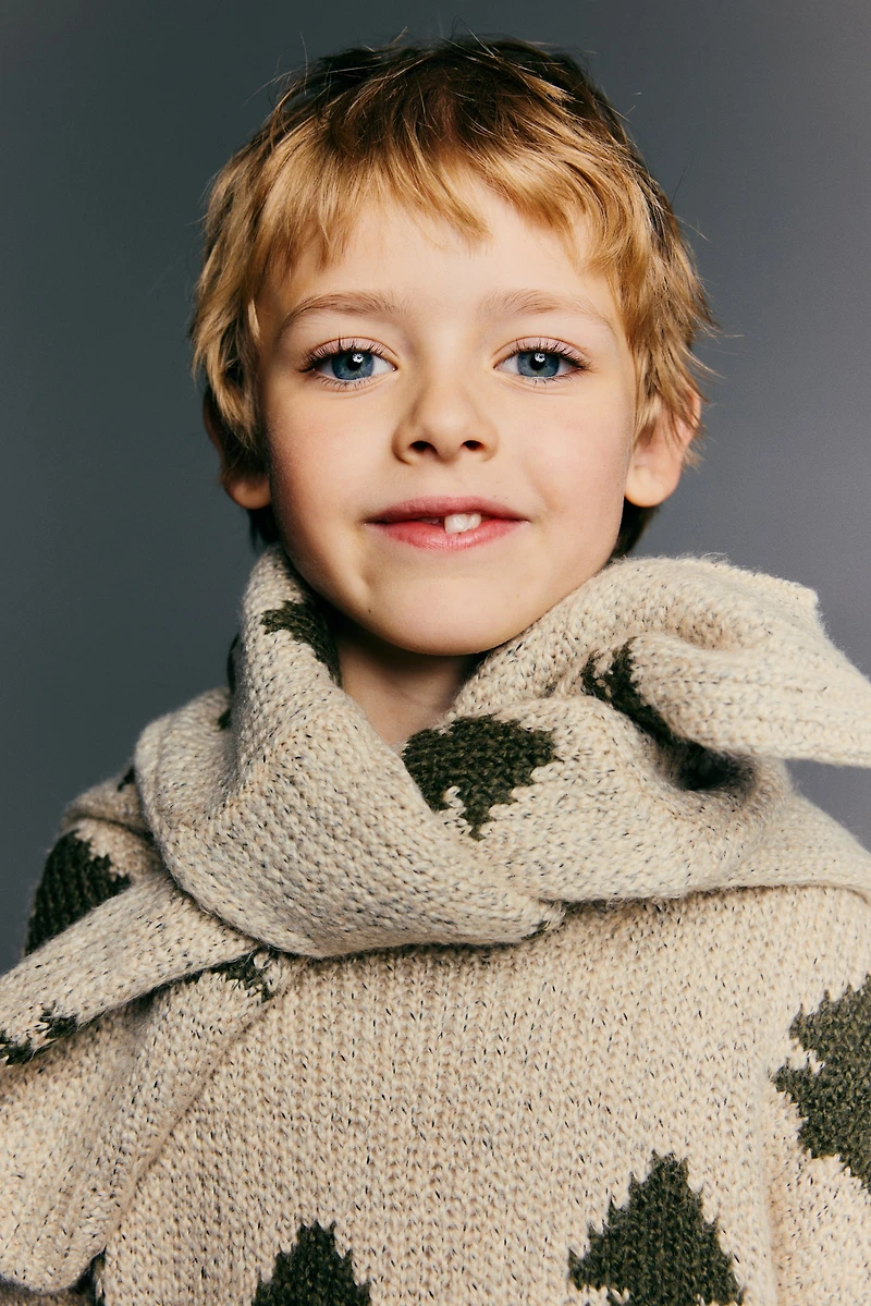 Jacquard-Knit Sweater