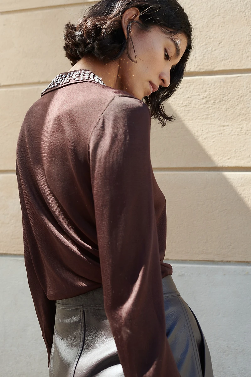 Gilet orné de strass