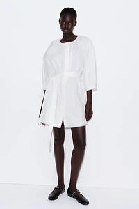 Picot-Trimmed Dress