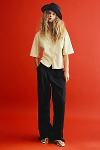 Short-Sleeved Coated Shirt