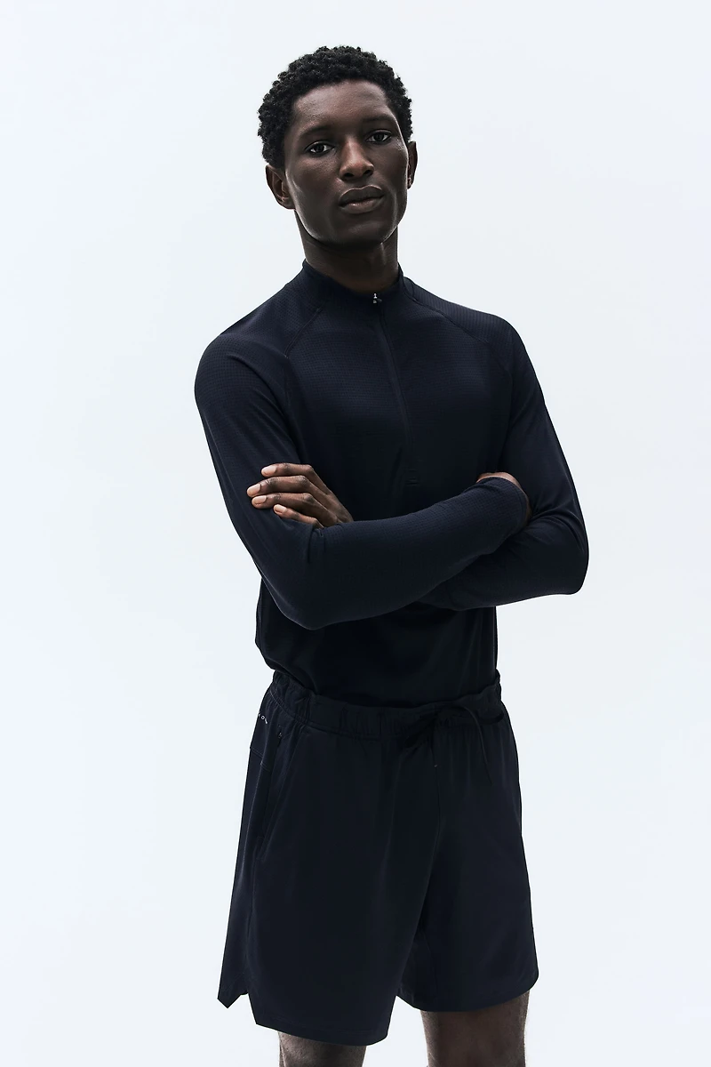 Muscle-Fit Half-Zip Sports Shirt with DryMove™