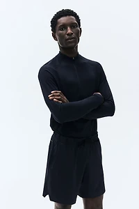 Muscle-Fit Half-Zip Sports Shirt with DryMove™