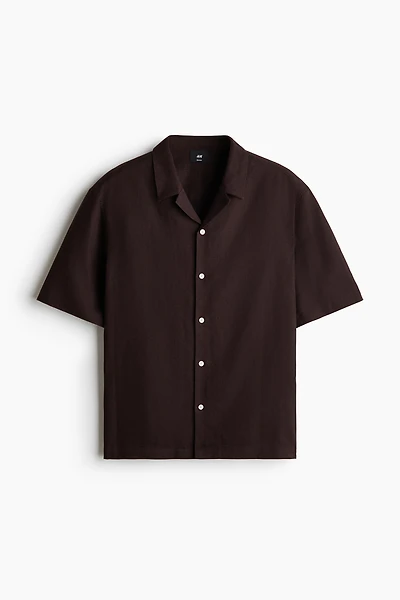 Relaxed-Fit Linen-Blend Resort Shirt