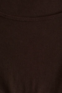 Scoop-Neck Cotton Top