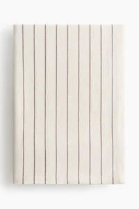 Patterned Linen-Blend Tablecloth