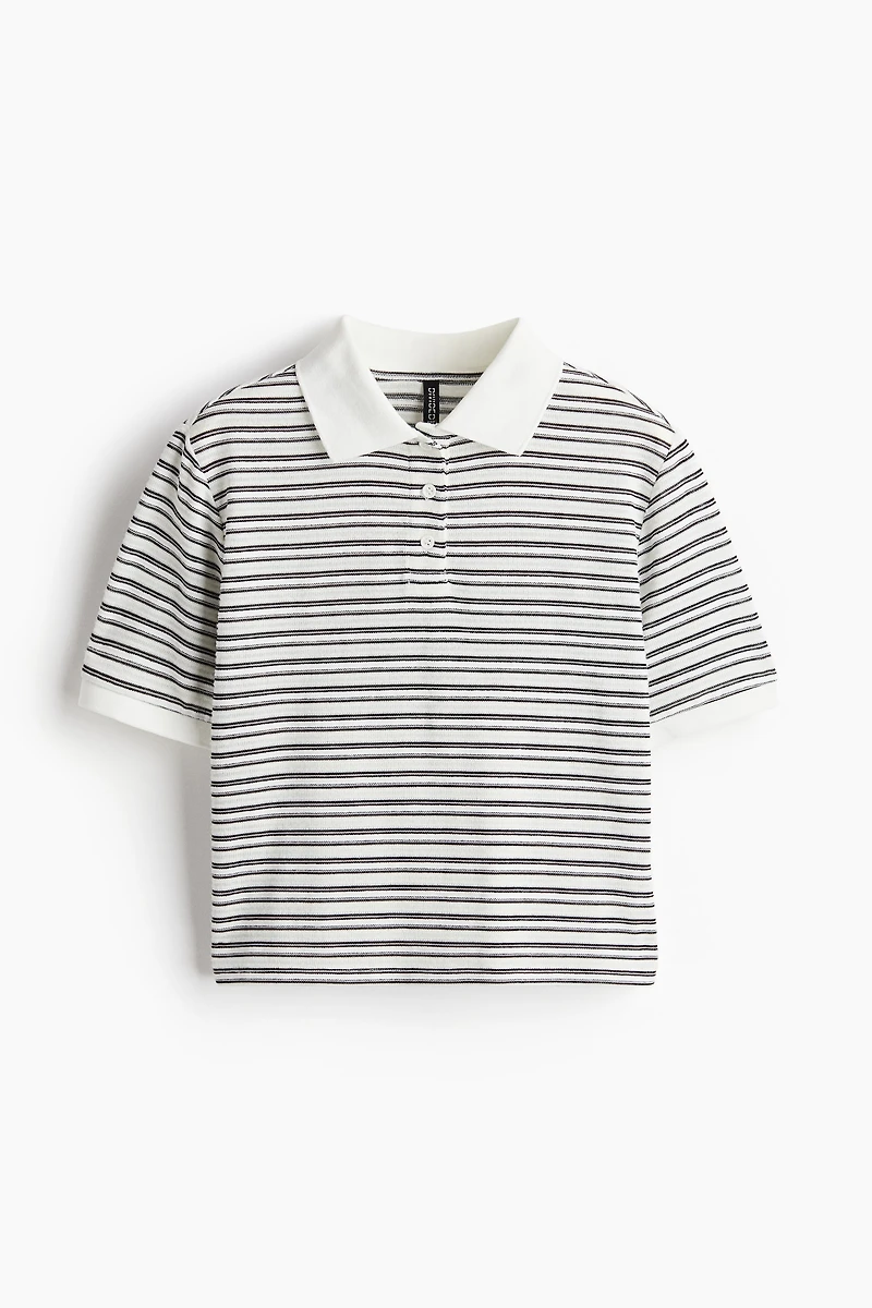 Polo en fin tricot