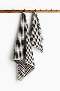 Patterned Cotton Terry Bath Towel