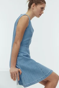 Sleeveless Denim Dress