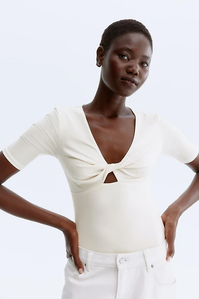 Twisted-Detail Bodysuit