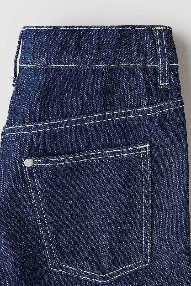 Loose-Fit Denim Shorts