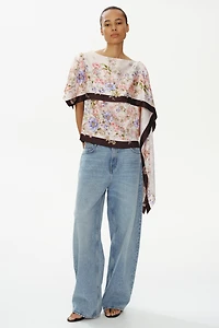 Draped-Panel Top