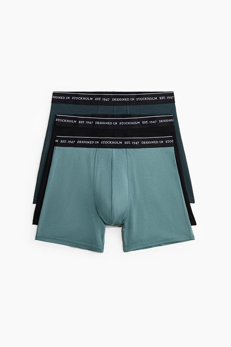 3-Pack COOLMAX® Mid-Length Boxer Briefs