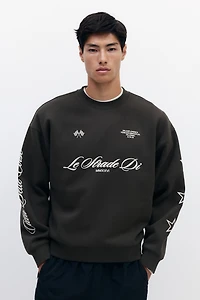 Oversized Printed Sweatshirt