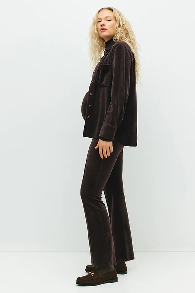 Pantalon MAMA évasé en velours