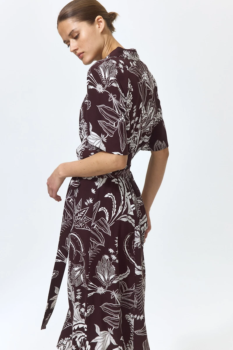 Tie-belt Shirt Dress