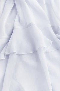 Flounced Chiffon Dress