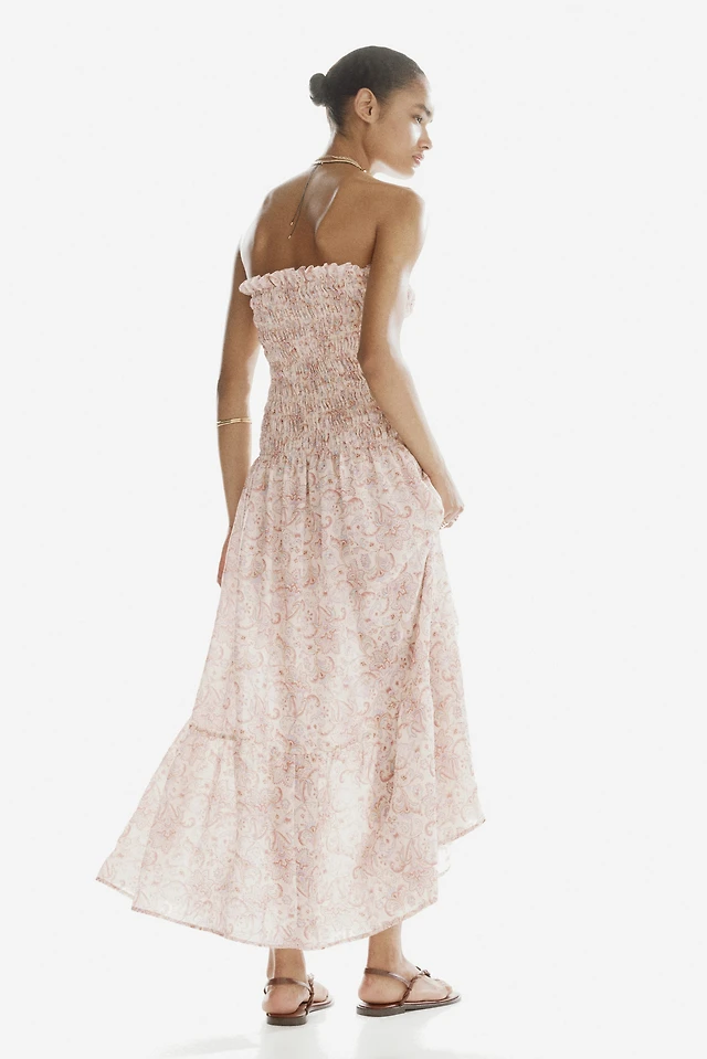 H&M Bead-Embellished Bandeau Dress